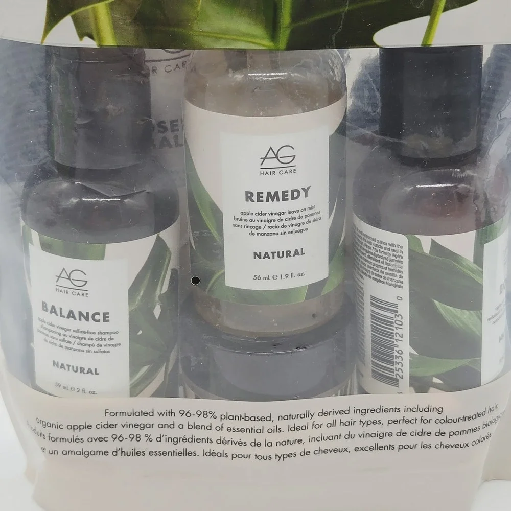 AG Hair Natural Starter Kit Boost, Remedy, Balance, Dry Lift, Rosehip Balm